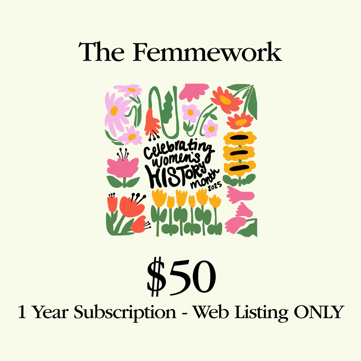 1 Year Web Listing ONLY